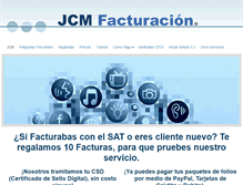 Tablet Screenshot of jcmfacturacion.com